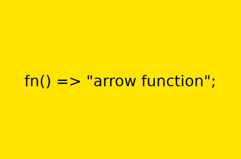 PHP 7.4 arrow functions