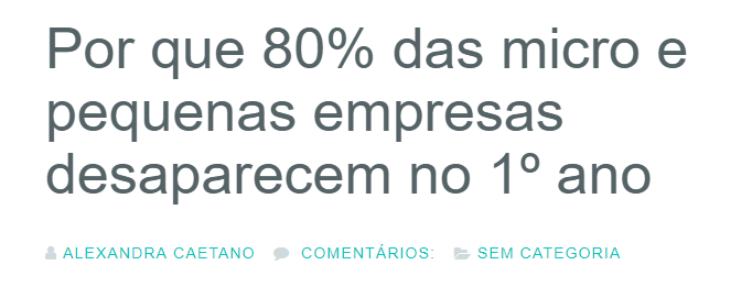 empresas desaparecem 1º ano