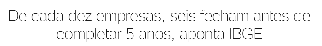 estudo IBGA sobre empresas que fecham