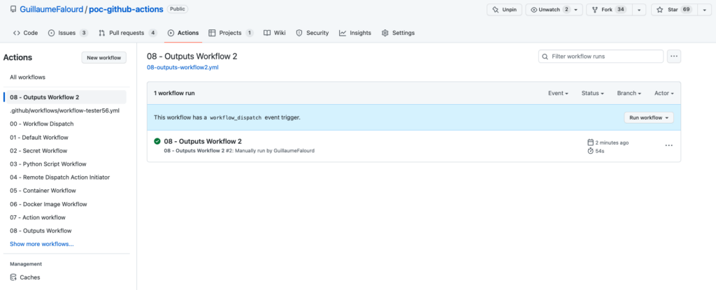 Workflows no Github Actions: como manipular outputs | Zup